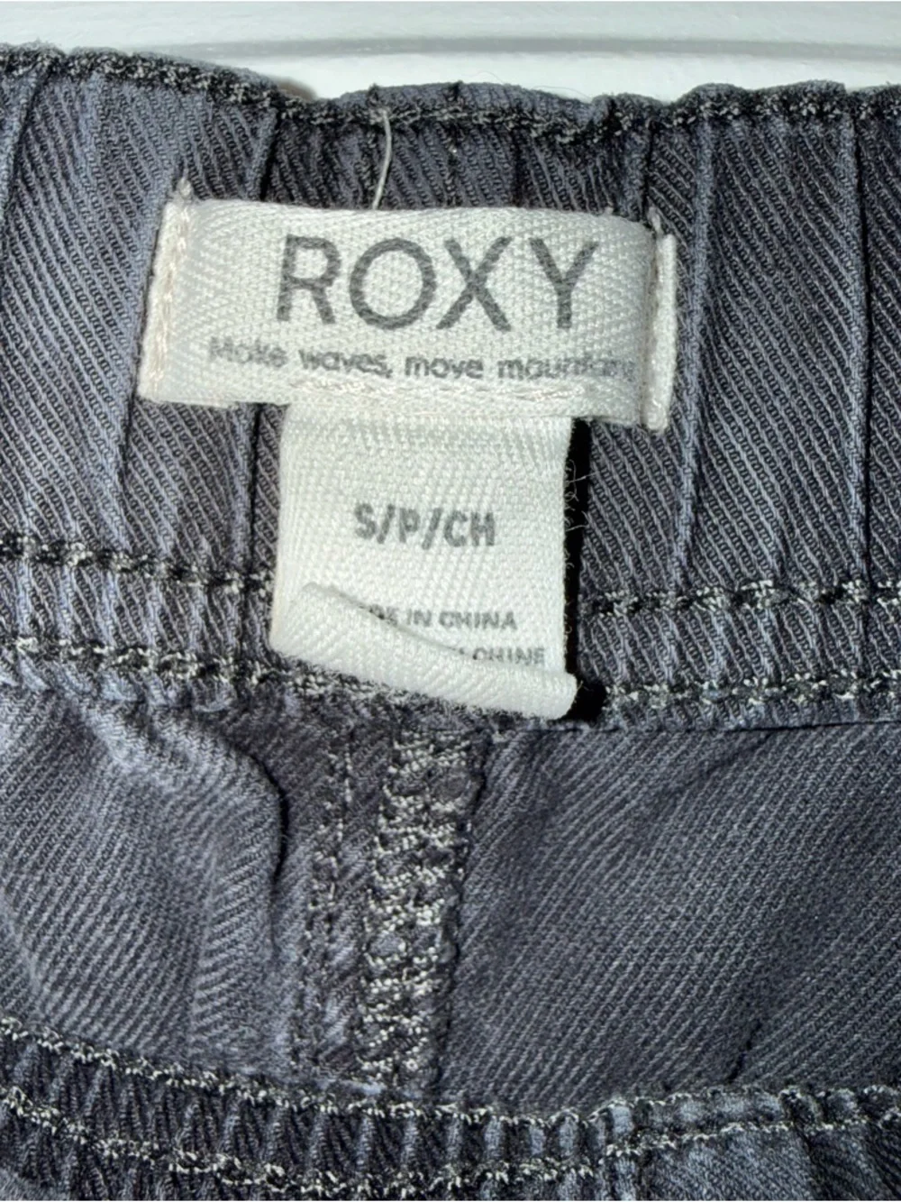 Roxy Wide Leg Pull On Pant Women’s Size Small Black Drawstring